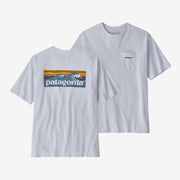 Patagonia Boardshort Logo Pocket Responsibili-Tee - White