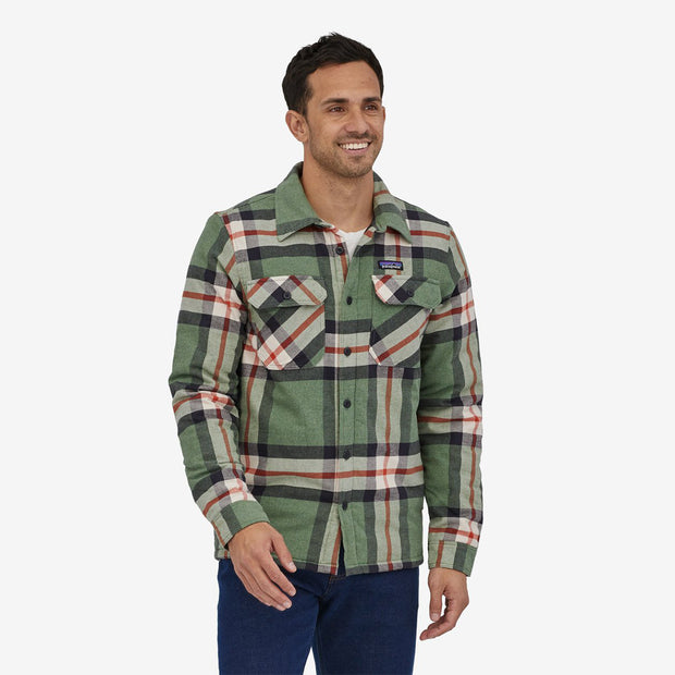 Patagonia Insulated Midweight Fjord Flannel Shirt - Hemlock Green