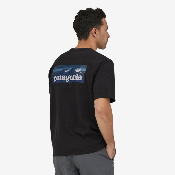 Patagonia M's Boardshort Logo Pocket Responsibili-Tee - Black