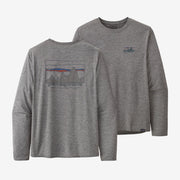 Patagonia Men's Long-Sleeved Capilene® Cool Daily Graphic Shirt - 73' Skyline: Feather Grey