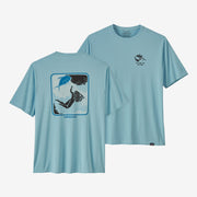 Patagonia Capilene Cool Daily Graphic Shirt - Defend Our Oceans: Fin Blue X Dye