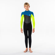 Rip Curl Jr. Omega 3/2 Wetsuit - Neon Lime
