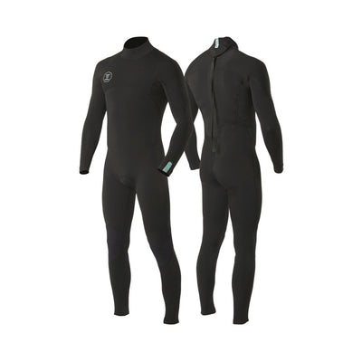 Vissla 7 Seas 4/3 Wetsuit Back Zip - Black