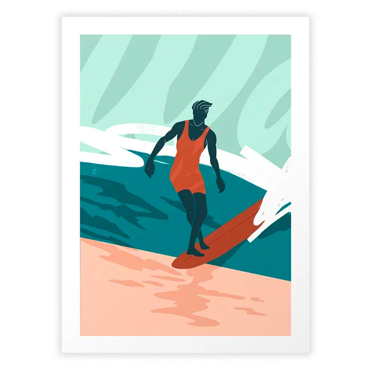 Solo Surf Art Print