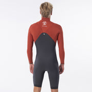 Rip Curl E-Bomb Zip Free Long Sleeve 2/2 Spring Suit - Terracotta